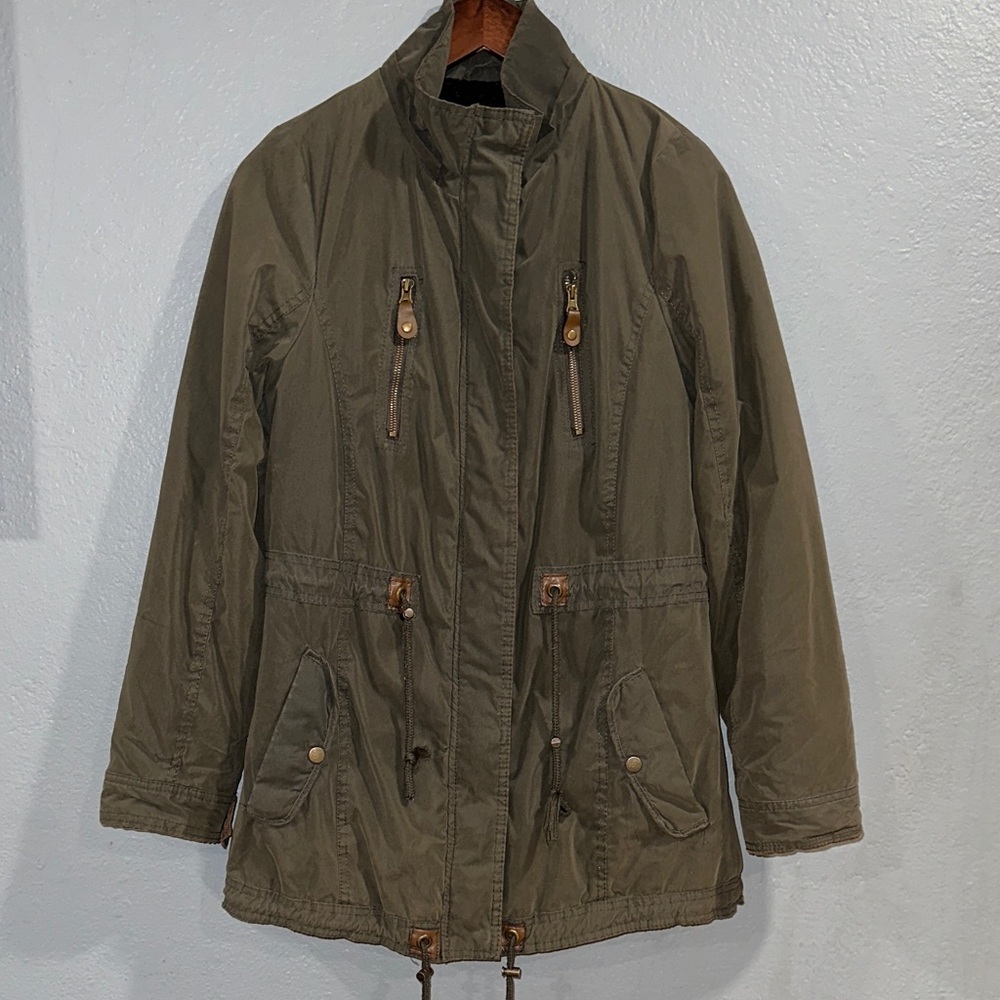 YMI Khaki Utility Jacket for Women